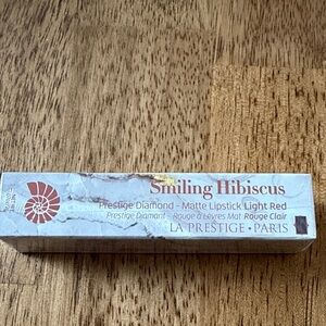 La Prestige Paris Prestige Diamond Matte Light Red Smiling Hibiscus Lipstick NIP